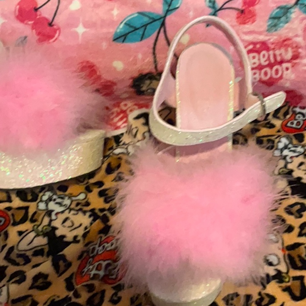 Sugar Thrillz Iridescent Glitter Platforms Malibu - Picture 11 of 12